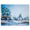 Designart - Small Town In Winter Times - Traditional Canvas Wall Art Print